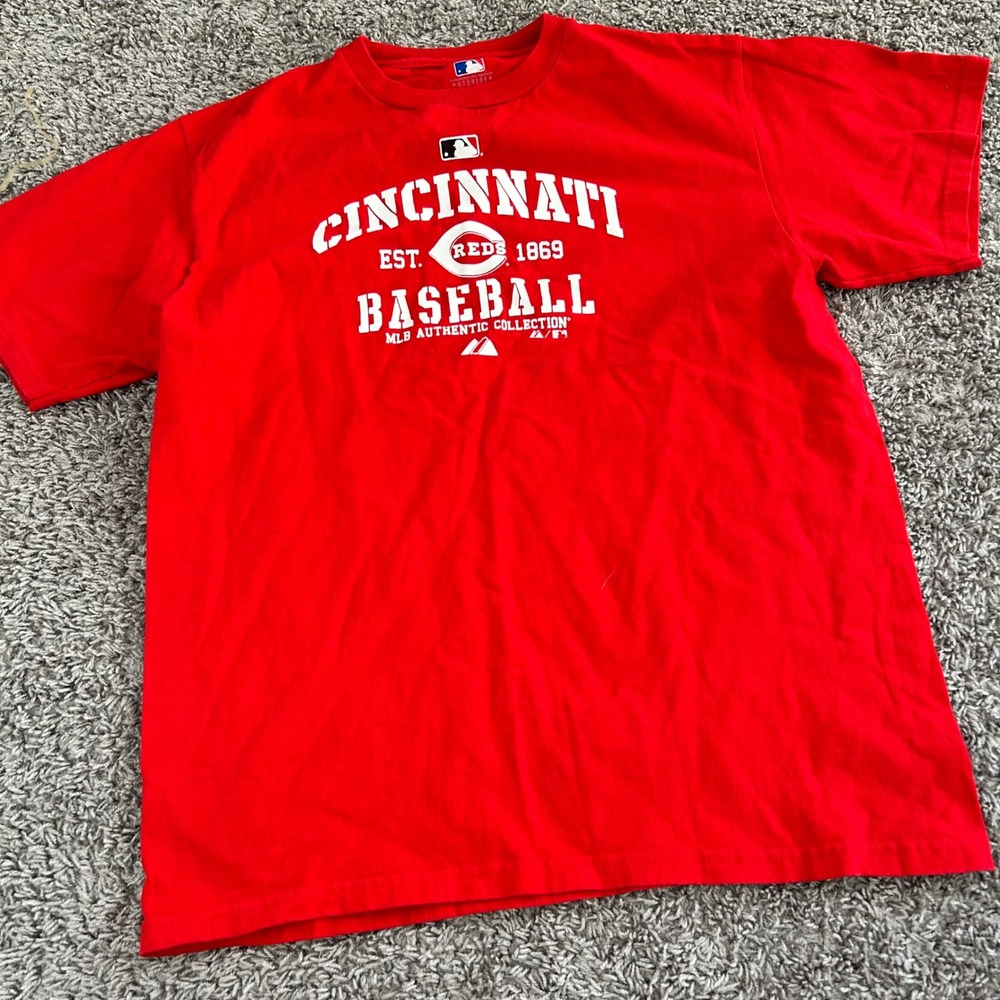 Cincinnati Reds‎ Baseball MLB Authentic Collection Youth T Shirt Red Size XL